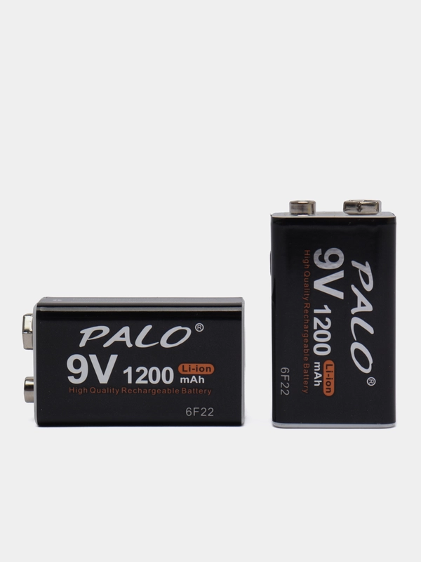 Аккумулятор крона батарейка 6f22 9V PALO, 1200 mAh