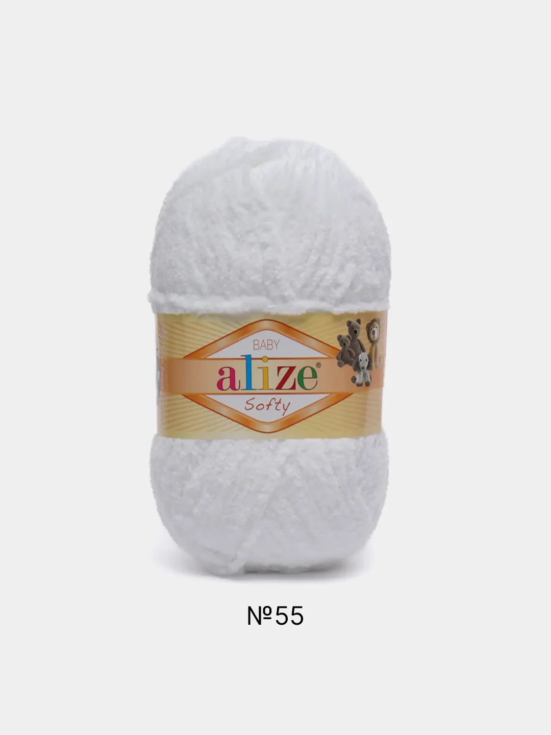 Белый пряжа Alize Softy (Ализе Софти)