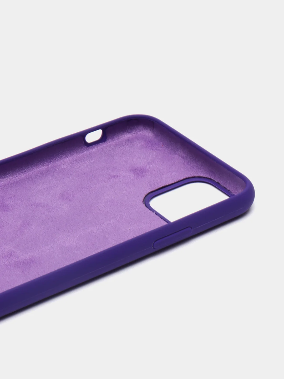 Фиолетовый чехол для iPhone 11, 6S, 7, 8, XR, XS, 7+, XS Max, Silicone Case, с открытым низом
