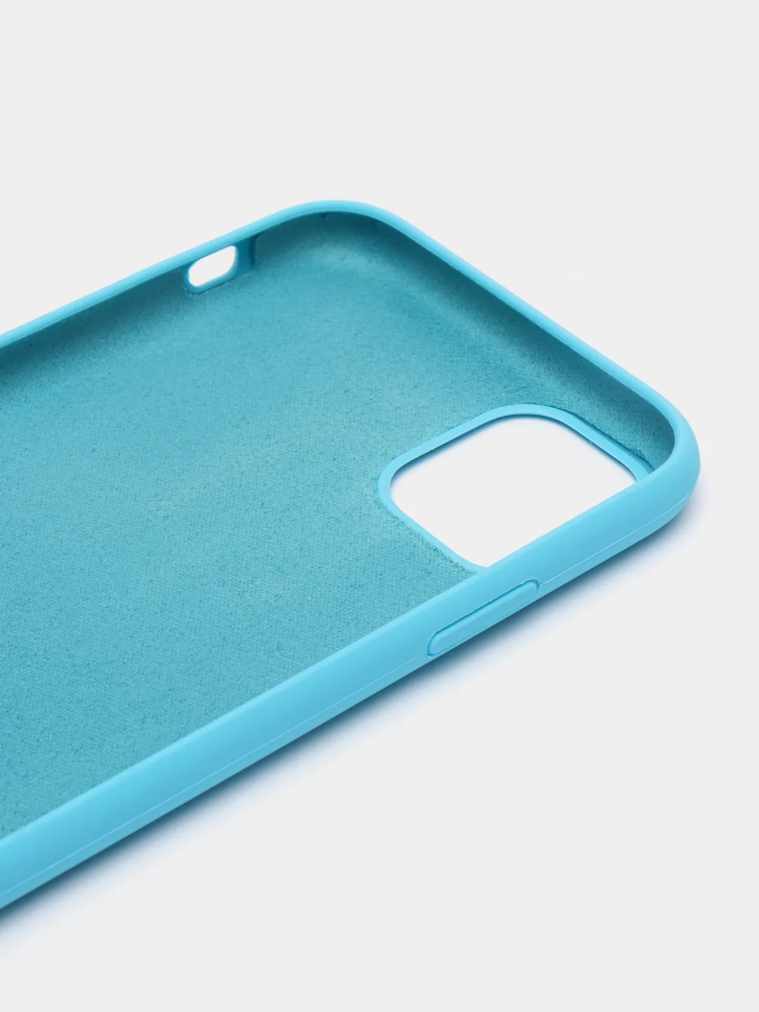 Голубой чехол для iPhone 11, 6S, 7, 8, XR, XS, 7+, 11 Pro Max, с открытым низом, Silicone Case