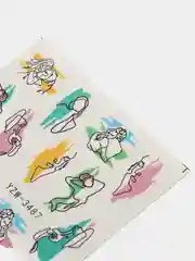 Молочный слайдеры для дизайна ногтей, стикеры-наклейки для маникюра, 35 видов