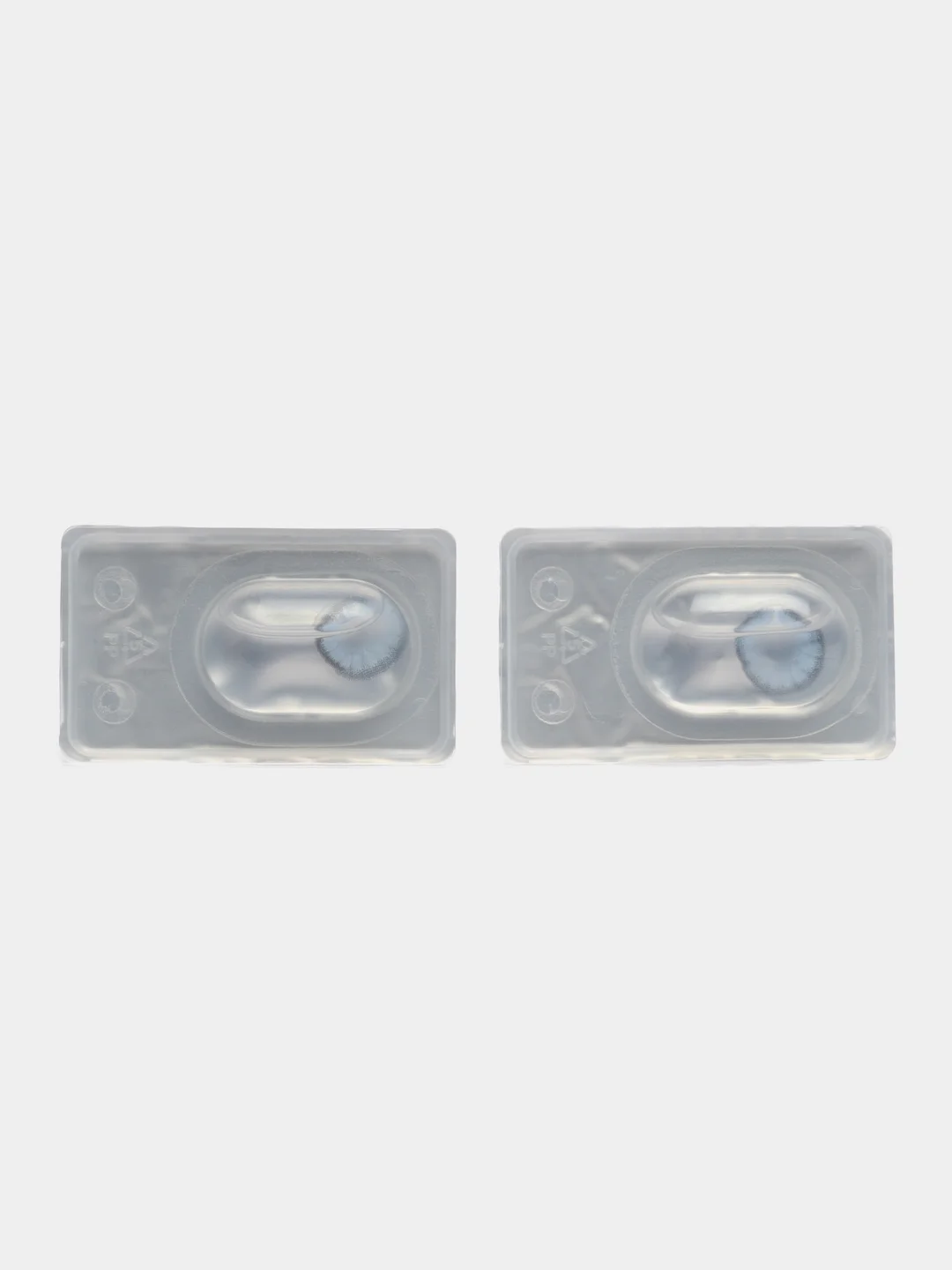 Голубые линзы цветные без диоптрий 0.00 Iceland Blue