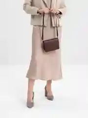 Коричневый сумка женская, через плечо