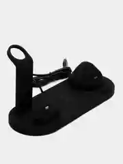 Черный беспроводная зарядка, док-станция для iPhone, Android, iWatch и AirPods