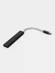 Адаптер для подключения мыши и клавиатуры для телефона, OTG с Type-C на USB серый