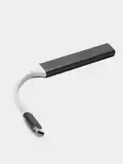Адаптер для подключения мыши и клавиатуры для телефона, OTG с Type-C на USB серый