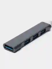 Адаптер для подключения мыши и клавиатуры для телефона, OTG с Type-C на USB серый