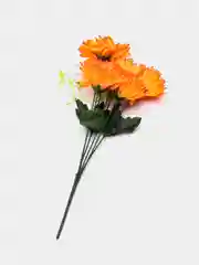 Рыжий искусственные цветы хризантемы, букет.