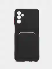 Черный чехол для Samsung Galaxy A13 5G/A04S (Самсунг Галакси А13), с карманом для карт