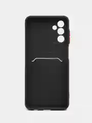 Черный чехол для Samsung Galaxy A13 5G/A04S (Самсунг Галакси А13), с карманом для карт