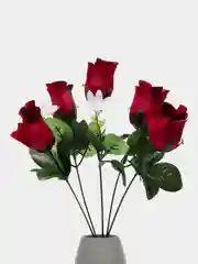 Бордовый искусственные цветы розы, букет