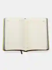 Ежедневник-планер (планинг) - блокнот недатиров. А5 BRAUBERG экокожа, 136л, желтый, 113292