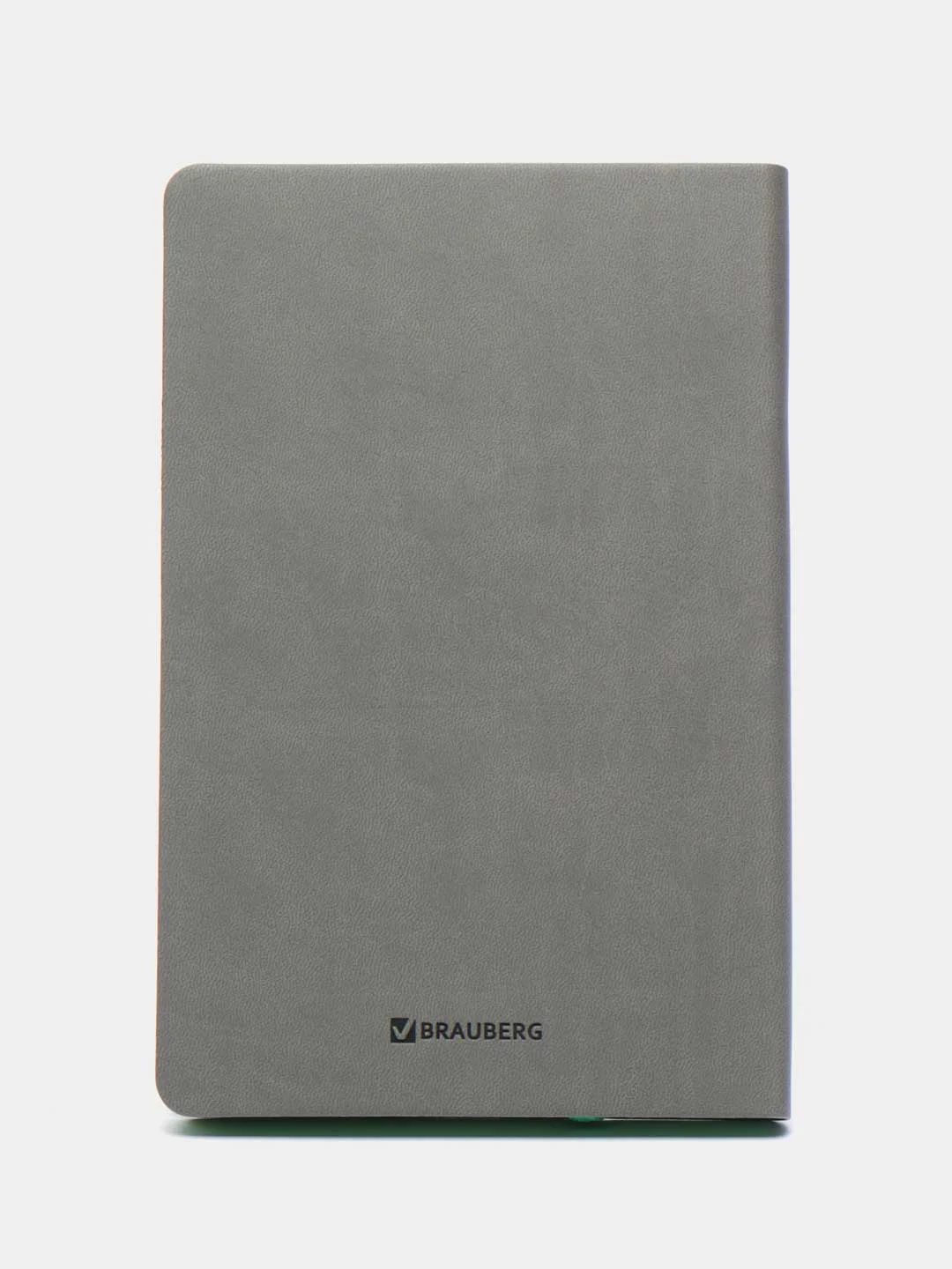 Ежедневник-планер (планинг) - блокнот недатиров. А5 BRAUBERG экокожа, 136л, серый, 113297
