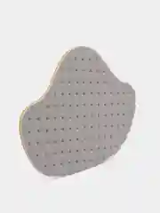 Серебряный напяточники из перфорированной экокожи