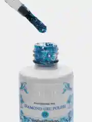 Синий гель-лак для ногтей, с блестками, блестки-шестигранники, OBP Diamond