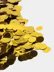Золотой конфетти фольгированные "Круги", 500 г