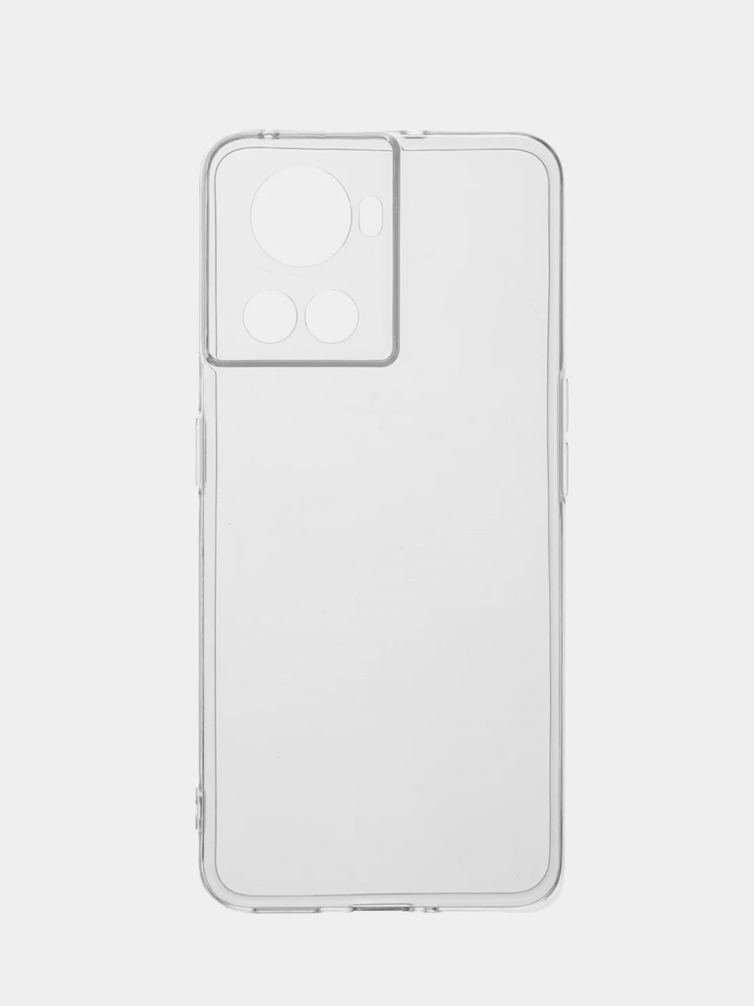 Прозрачный чехол OnePlus ACE / 10R 5G, ВанПлас АСЕ / 10Р 5Джи прозрачный силиконовый с защитой камеры