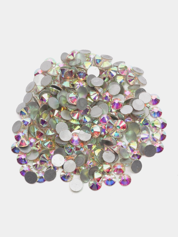 Стразы стекло SS30 холодной фиксации Crystal AB, 288 штук
