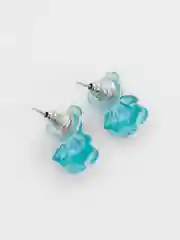 Коралловый серьги