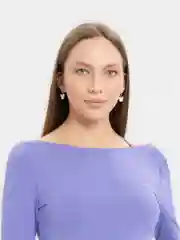 Белый серьги с подвеской Бабочка