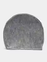 Серебряный домик/лежанка для кошек из войлока