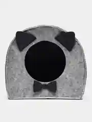 Серый домик/лежанка для кошек из войлока