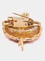 Розовый брошь женская "Балерина"