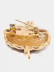 Черный брошь женская "Балерина"