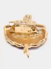 Черный брошь женская "Балерина"