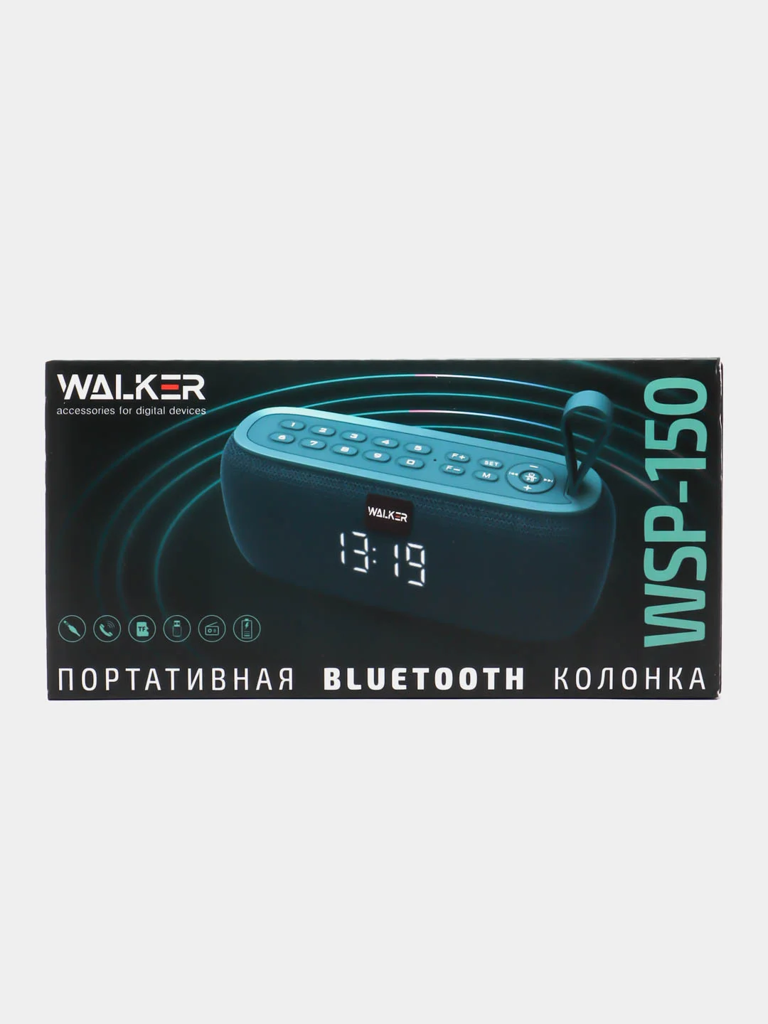 Синий колонка Bluetooth WAlker 150