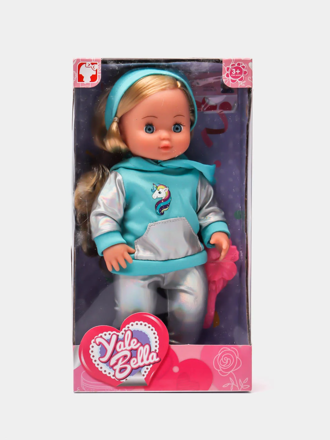 Голубой кукла пупс Yale Baby, 25 см