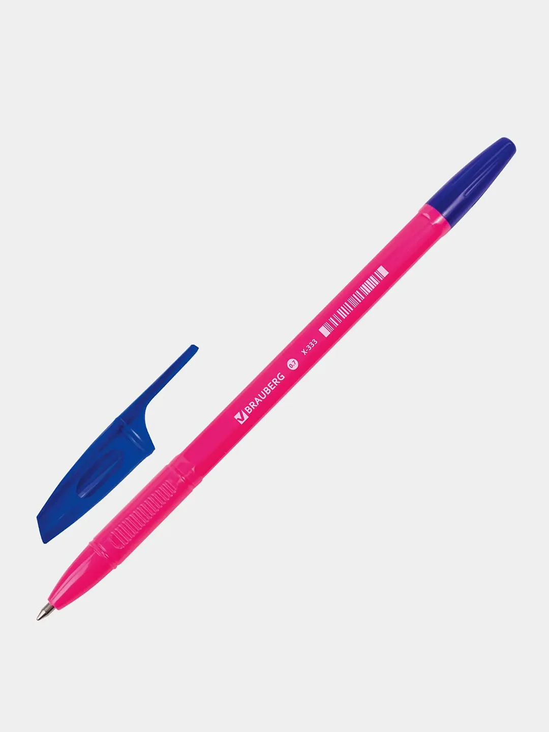 Ручка шариковая Brauberg X-333 Neon Solid, синяя, 50 штук, линия 0,35 мм, 880729