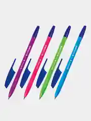 Ручка шариковая Brauberg X-333 Neon Solid, синяя, 50 штук, линия 0,35 мм, 880729