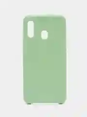 Бирюзовый силиконовый чехол накладка для Samsung a20/a30