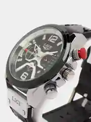 Серый мужские наручные часы Lige 8917 с хронографом, в подарочной упаковке