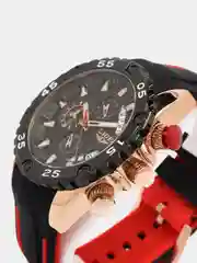 Черный мужские наручные часы Lige 10027 с хронографом, в подарочной упаковке