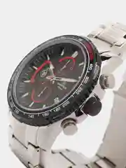 Черный мужские наручные часы Naviforce NF8017 с хронографом, в подарочной упаковке
