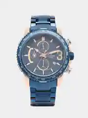 Темно-синий мужские наручные часы Naviforce NF8017 с хронографом, в подарочной упаковке
