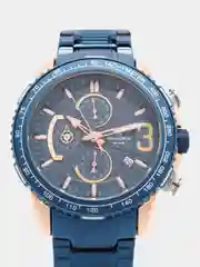 Темно-синий мужские наручные часы Naviforce NF8017 с хронографом, в подарочной упаковке