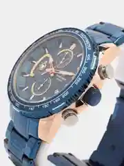 Темно-синий мужские наручные часы Naviforce NF8017 с хронографом, в подарочной упаковке