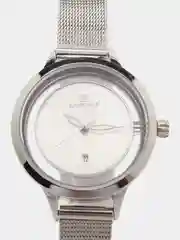 Серебряный женские наручные часы Naviforce NF5014 с календарём в подарочной упаковке