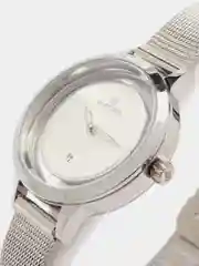 Серебряный женские наручные часы Naviforce NF5014 с календарём в подарочной упаковке