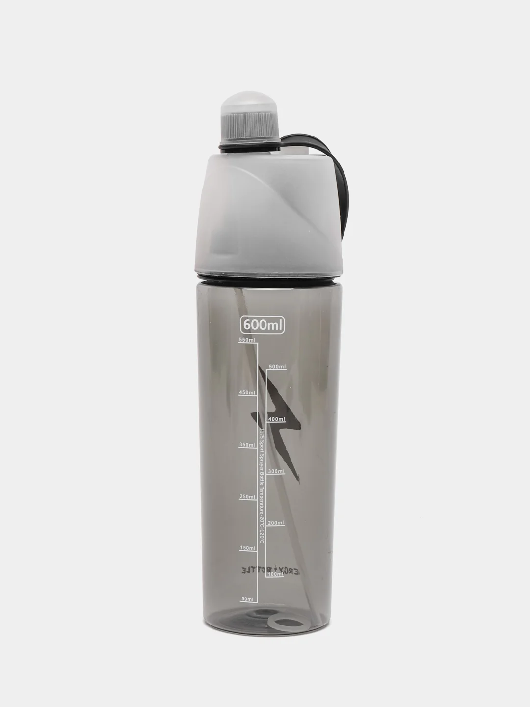 Черный бутылка для воды спортивная "Energy bottle"