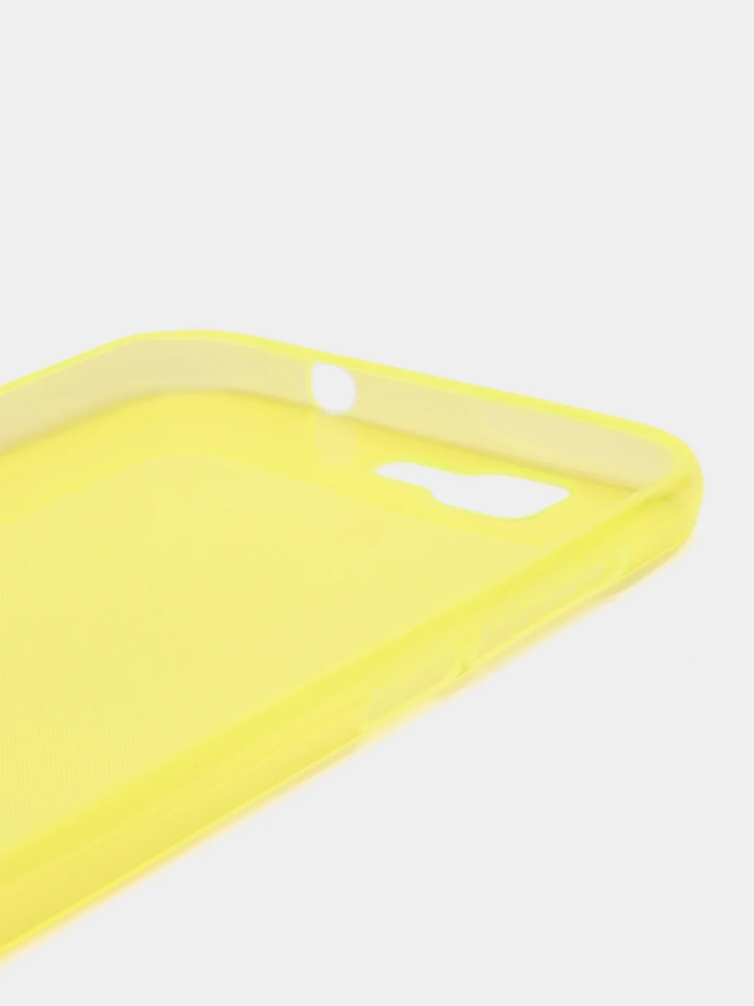 Желтый силиконовый чехол на Huawei G7