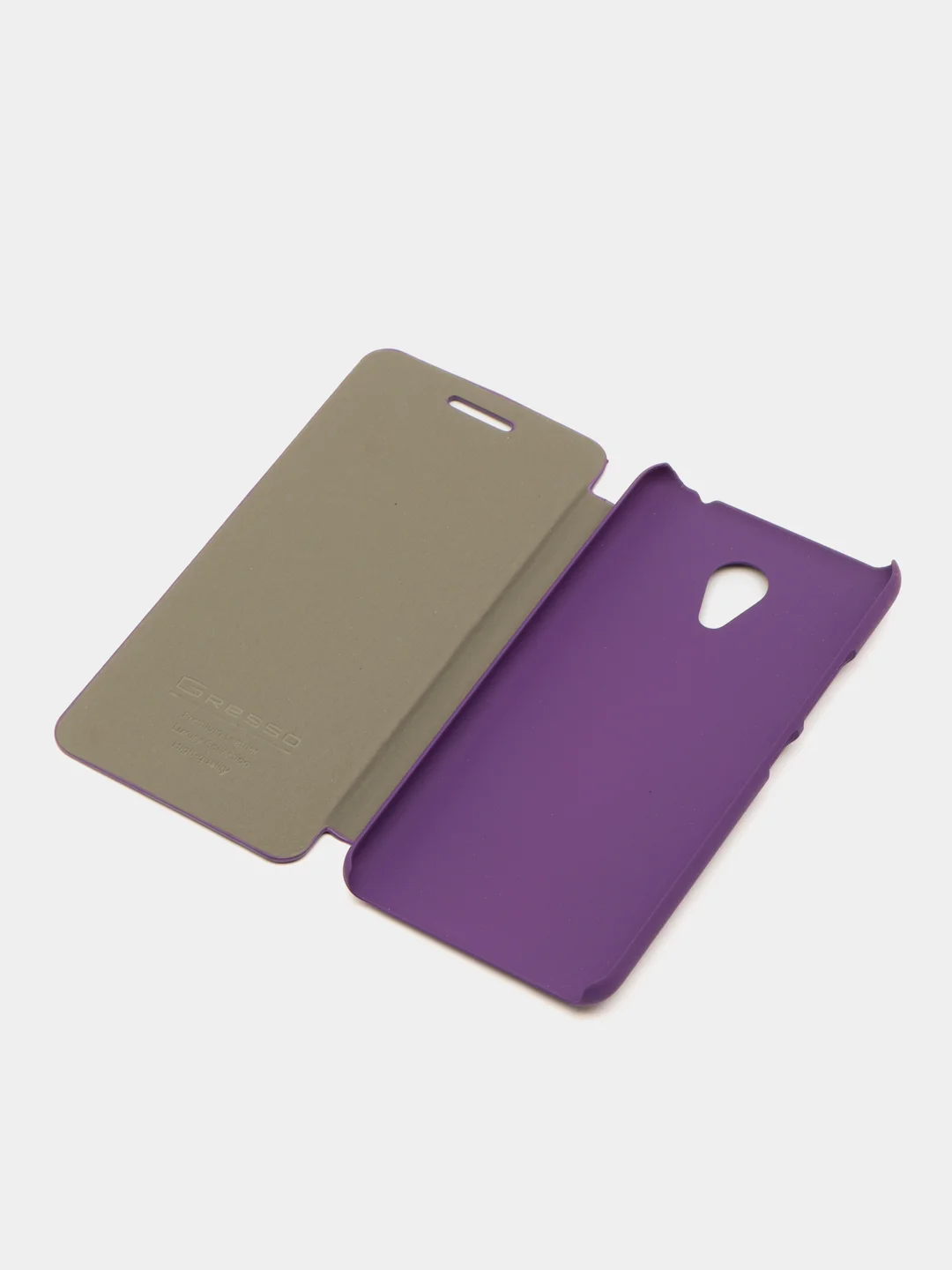 Фиолетовый чехол-книжка на Meizu M3 S