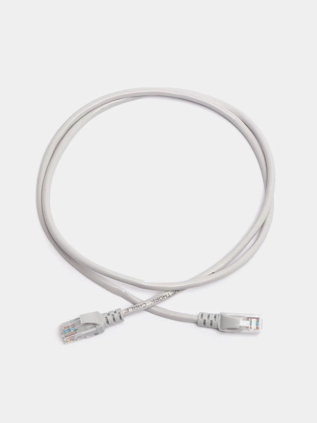 Серый кабель компьютерный патч-корд LAN сетевой, патчкорд Ethernet, для соединения с роутером