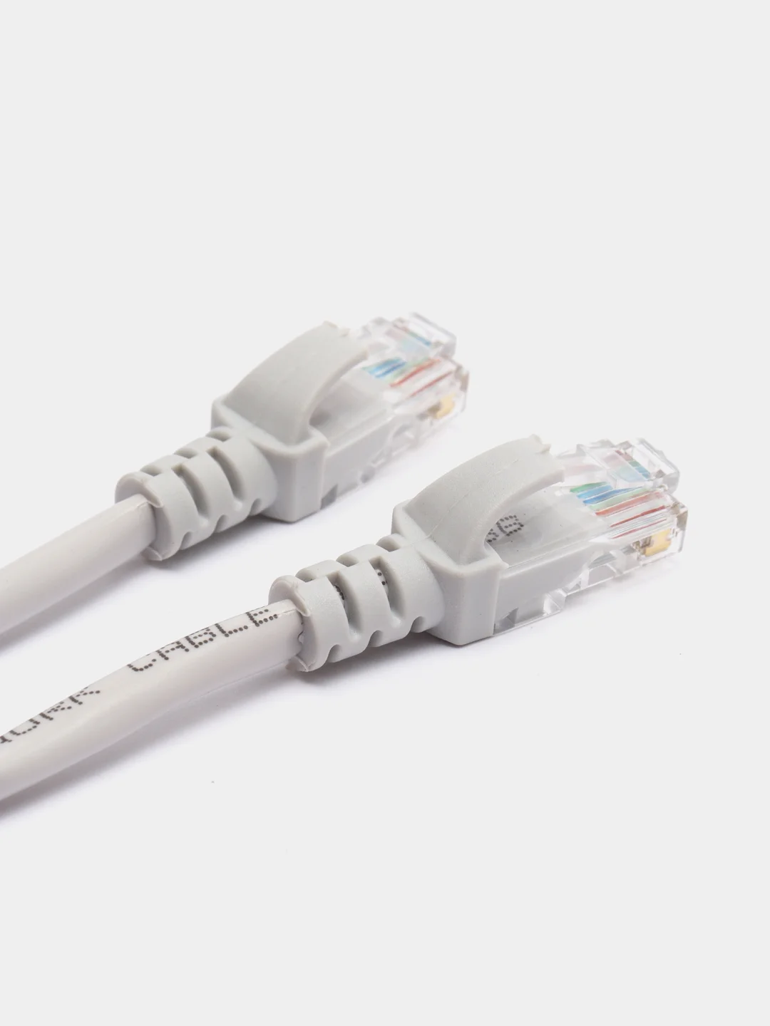 Серый кабель компьютерный патч-корд LAN сетевой, патчкорд Ethernet, для соединения с роутером