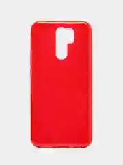 Красный чехол блестящий Xiaomi Redmi 9 накладка c блёстками Редми 9