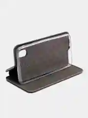 Серебряный чехол-книжка для Samsung Galaxy A01 Core (Самсунг Галакси А01 Кор)