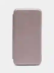 Серебряный чехол-книжка для Samsung Galaxy A01 Core (Самсунг Галакси А01 Кор)